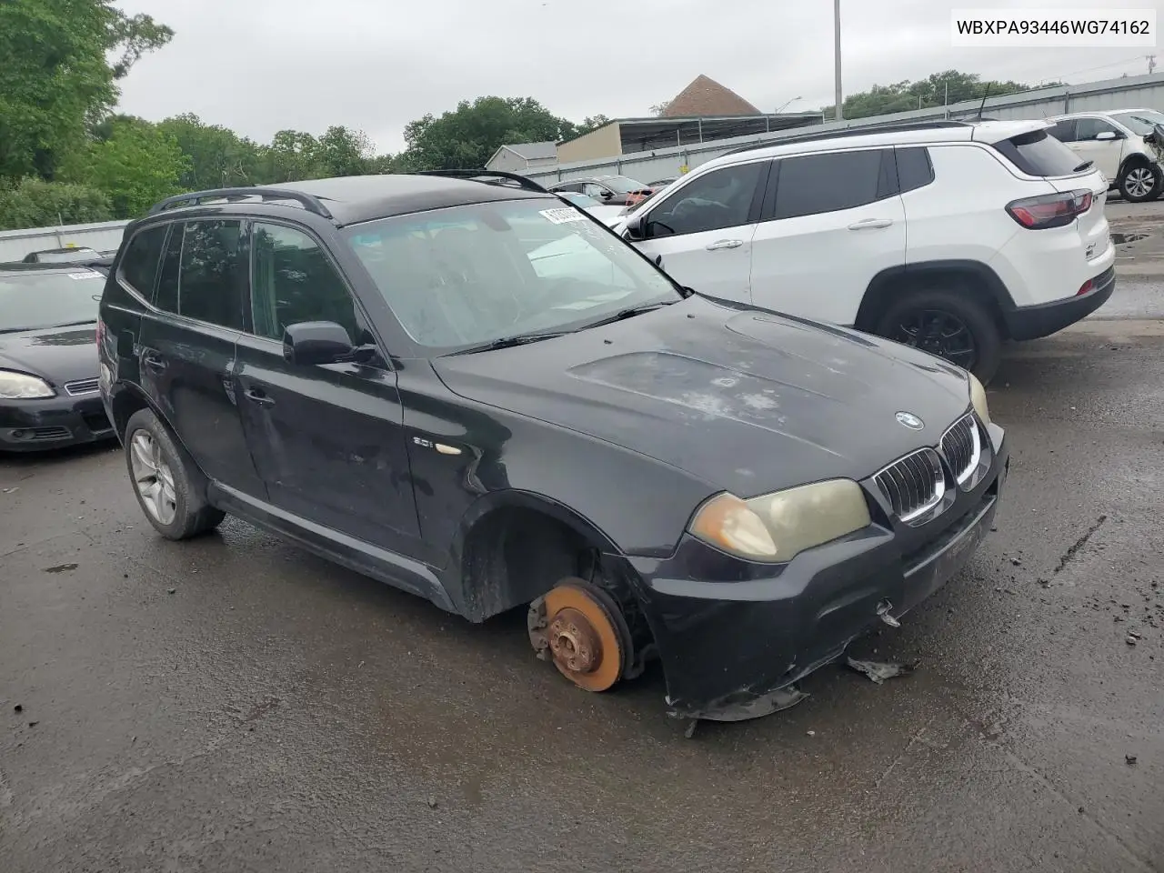 2006 BMW X3 3.0I VIN: WBXPA93446WG74162 Lot: 61207075