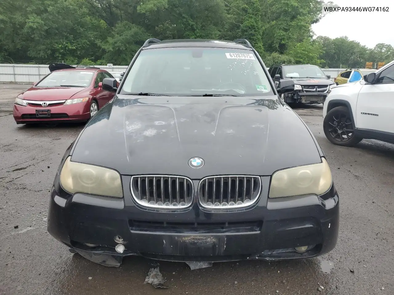 2006 BMW X3 3.0I VIN: WBXPA93446WG74162 Lot: 61207075