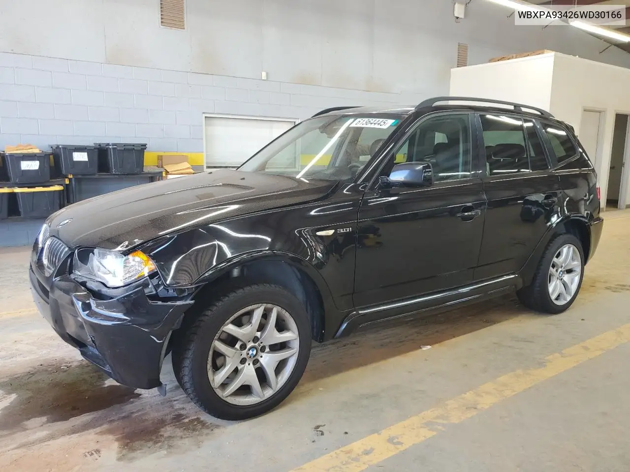 2006 BMW X3 3.0I VIN: WBXPA93426WD30166 Lot: 61364445