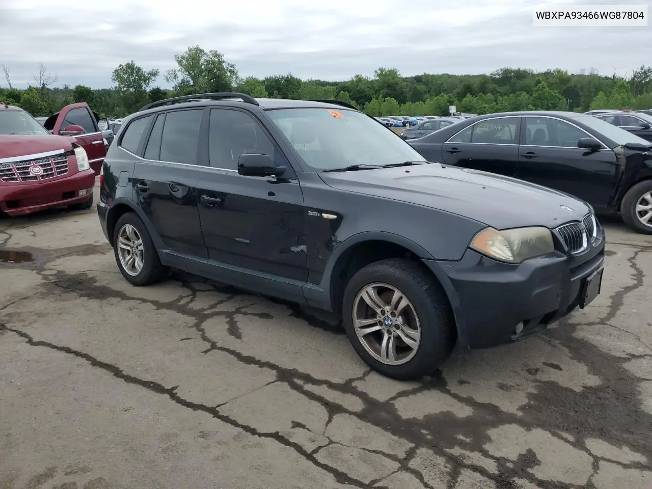 2006 BMW X3 3.0I VIN: WBXPA93466WG87804 Lot: 62576315