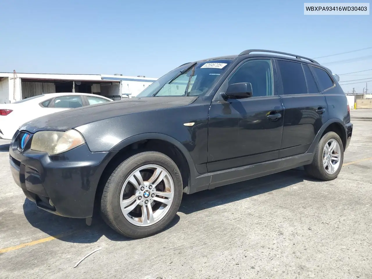 2006 BMW X3 3.0I VIN: WBXPA93416WD30403 Lot: 62696705