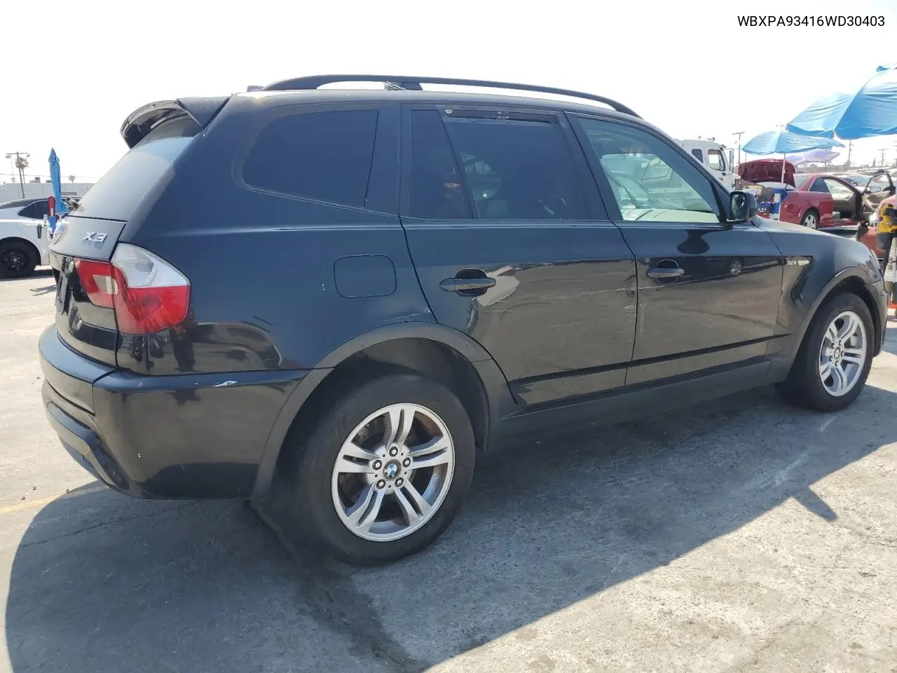 2006 BMW X3 3.0I VIN: WBXPA93416WD30403 Lot: 62696705