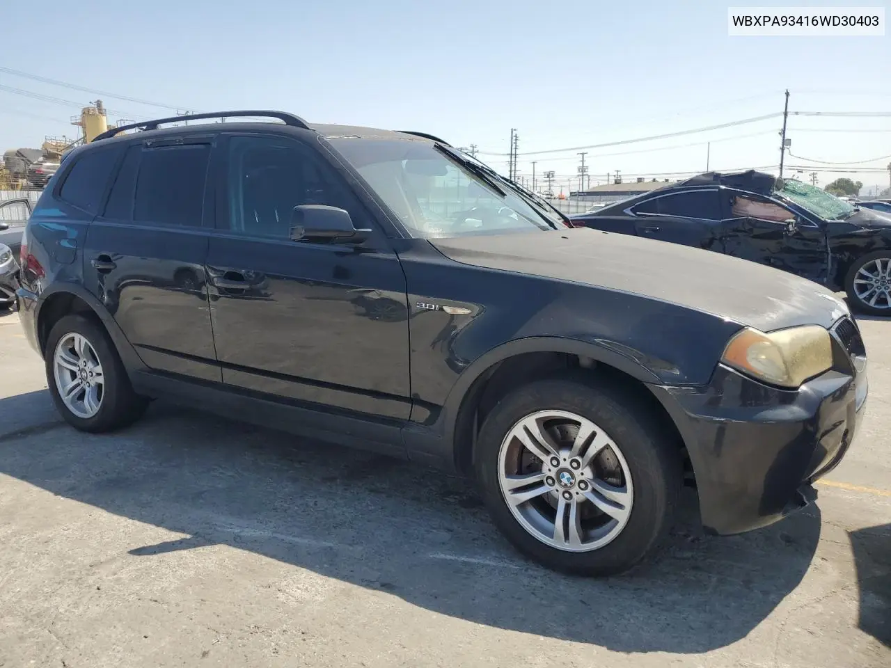 2006 BMW X3 3.0I VIN: WBXPA93416WD30403 Lot: 62696705