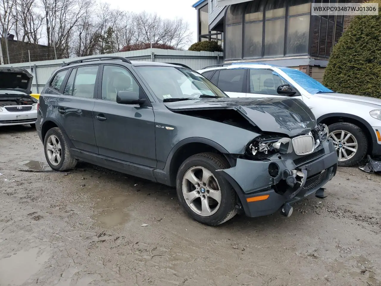 2007 BMW X3 3.0Si VIN: WBXPC93487WJ01306 Lot: 47679325