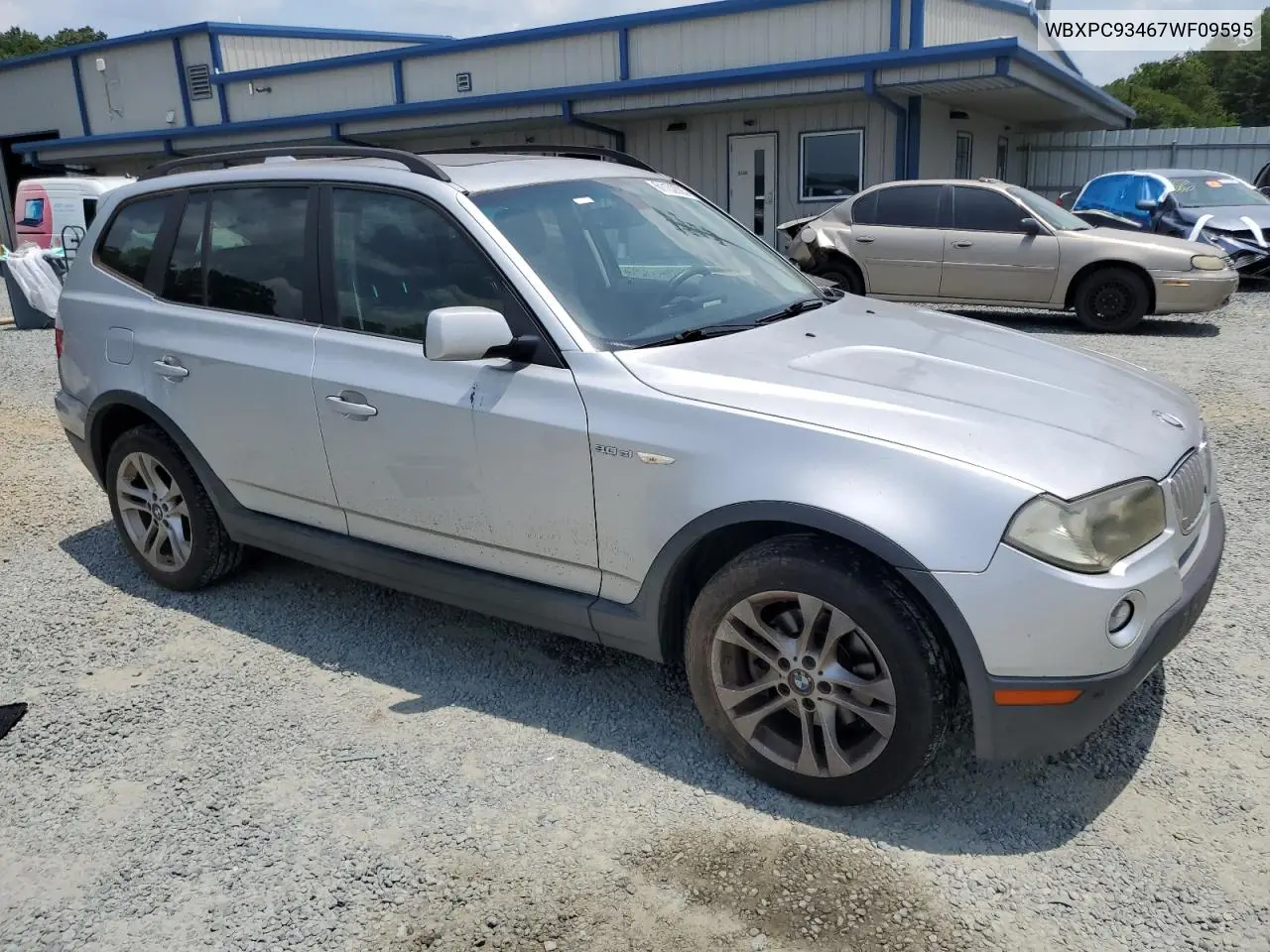 2007 BMW X3 3.0Si VIN: WBXPC93467WF09595 Lot: 61132885