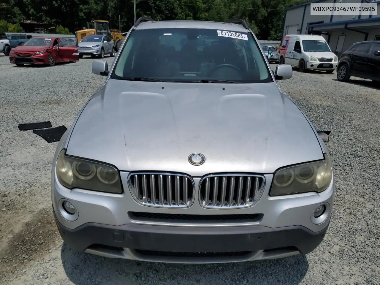 2007 BMW X3 3.0Si VIN: WBXPC93467WF09595 Lot: 61132885