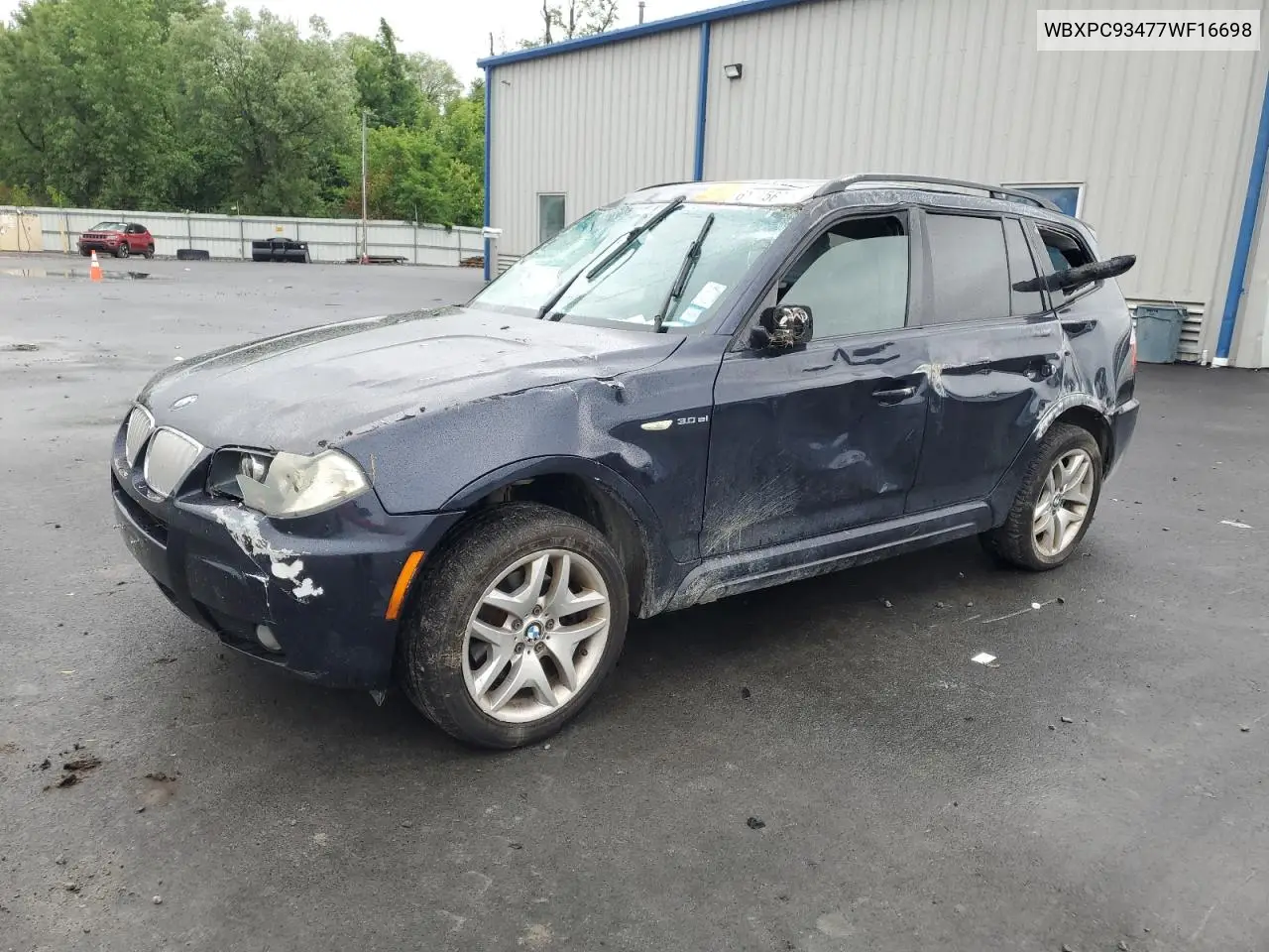 2007 BMW X3 3.0Si VIN: WBXPC93477WF16698 Lot: 61415625