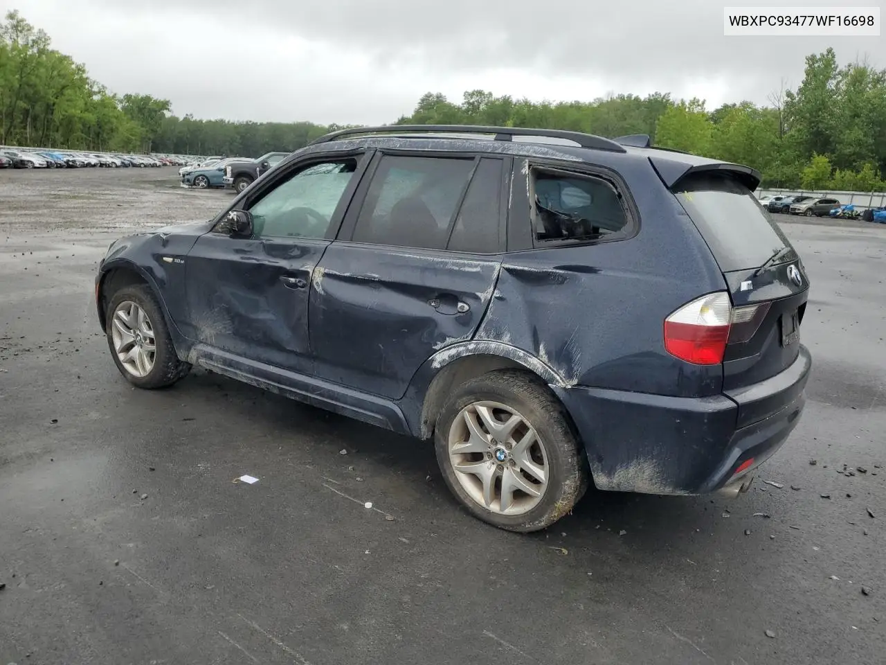 2007 BMW X3 3.0Si VIN: WBXPC93477WF16698 Lot: 61415625