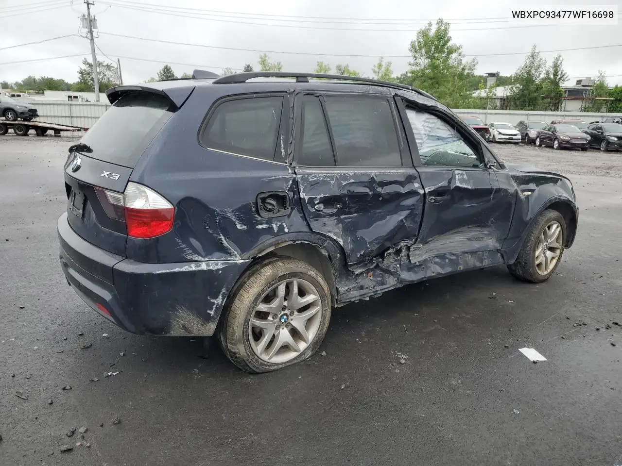 2007 BMW X3 3.0Si VIN: WBXPC93477WF16698 Lot: 61415625