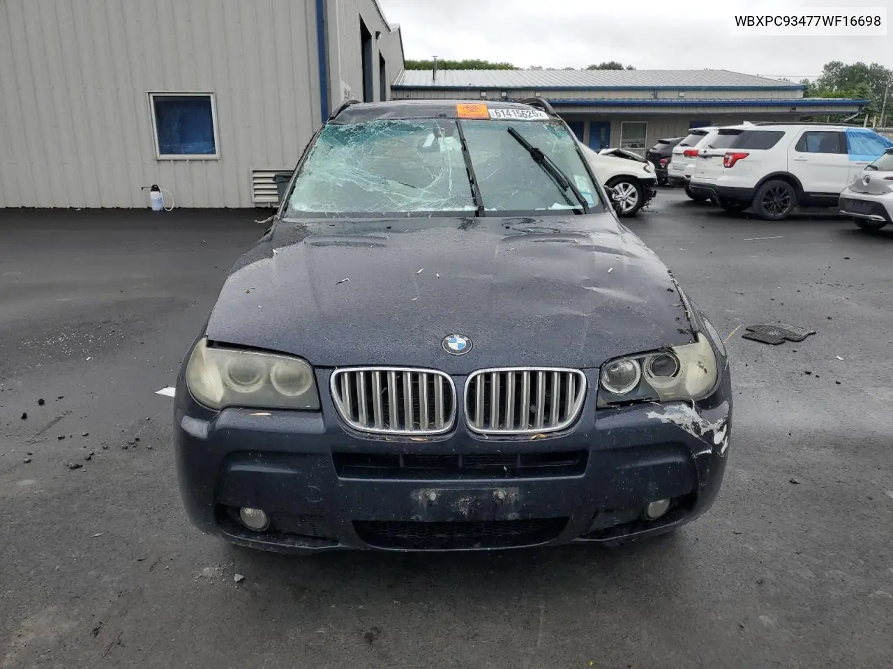 2007 BMW X3 3.0Si VIN: WBXPC93477WF16698 Lot: 61415625