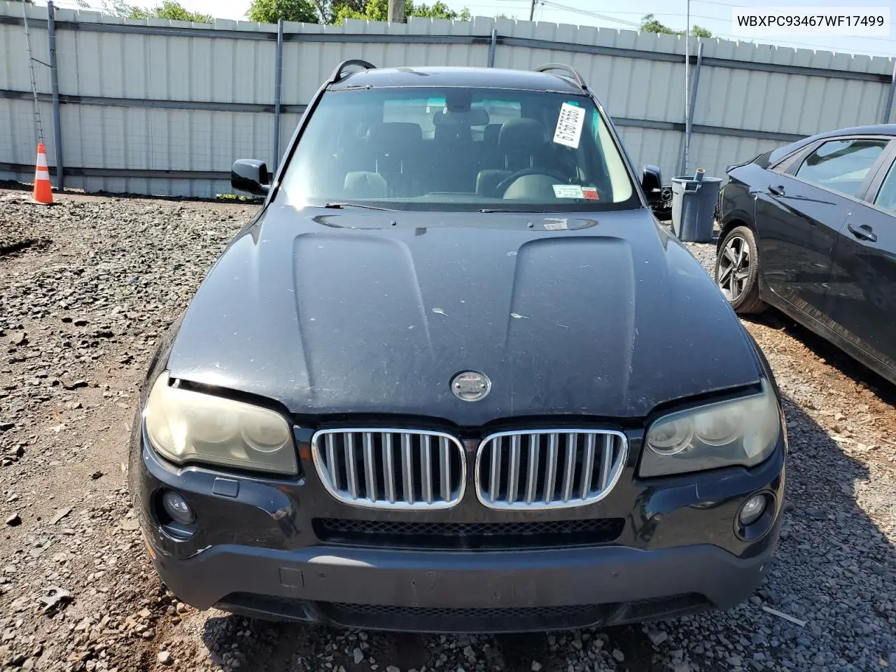 2007 BMW X3 3.0Si VIN: WBXPC93467WF17499 Lot: 61567555