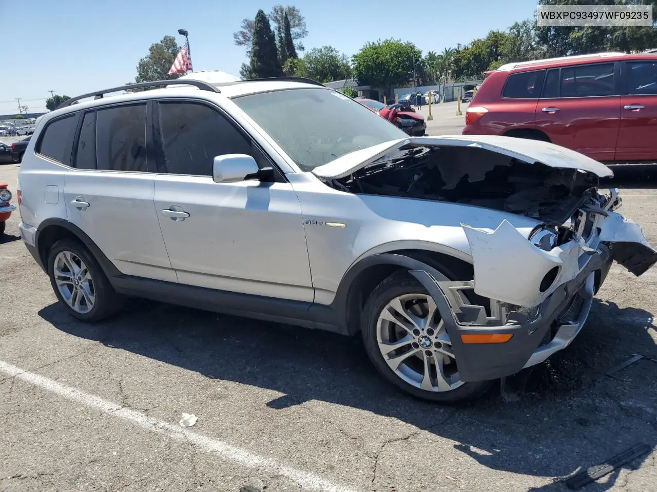 2007 BMW X3 3.0Si VIN: WBXPC93497WF09235 Lot: 63288865