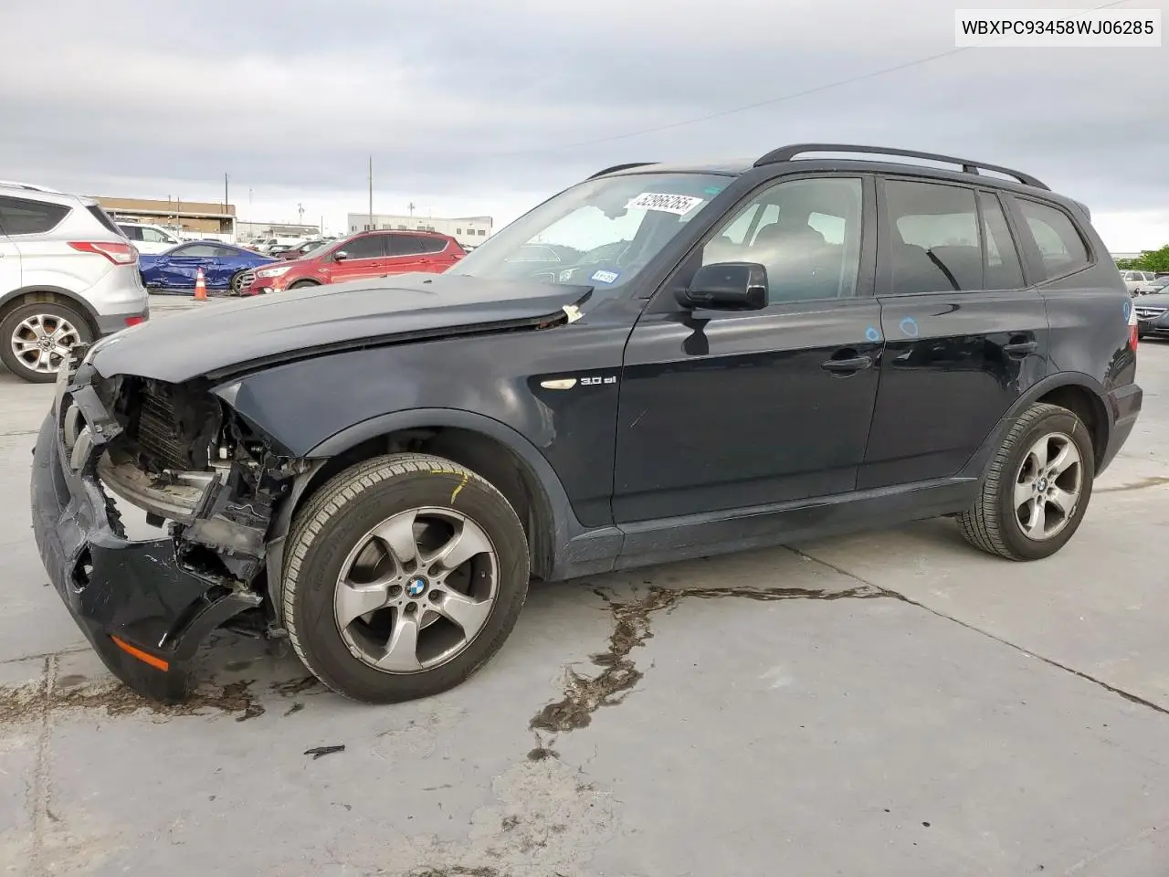 2008 BMW X3 3.0Si VIN: WBXPC93458WJ06285 Lot: 52966265