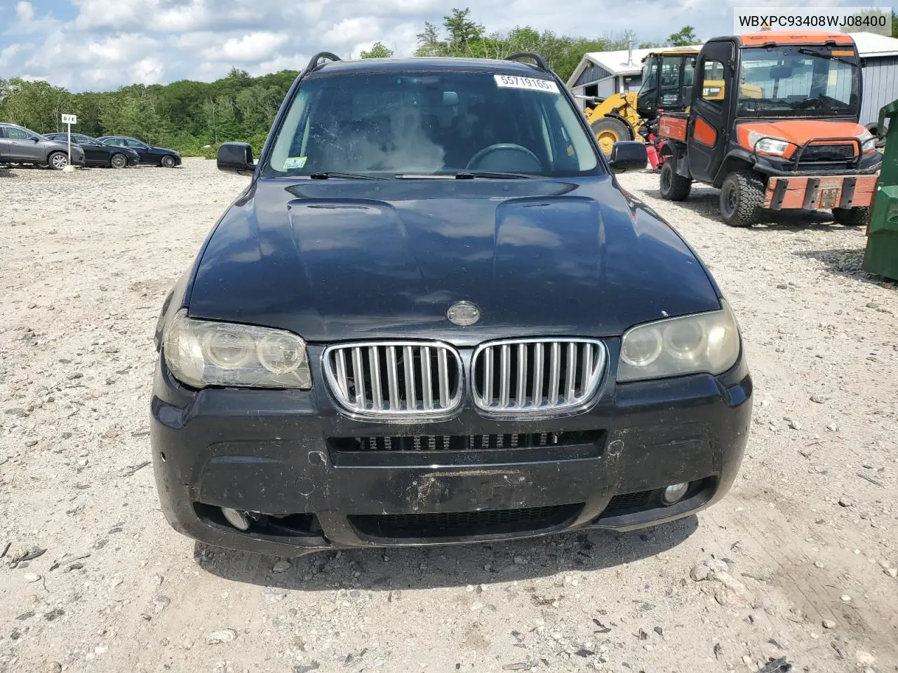 2008 BMW X3 3.0Si VIN: WBXPC93408WJ08400 Lot: 55719165