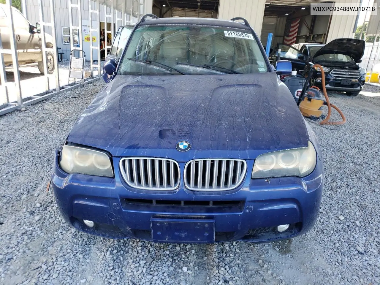2008 BMW X3 3.0Si VIN: WBXPC93488WJ10718 Lot: 62166835
