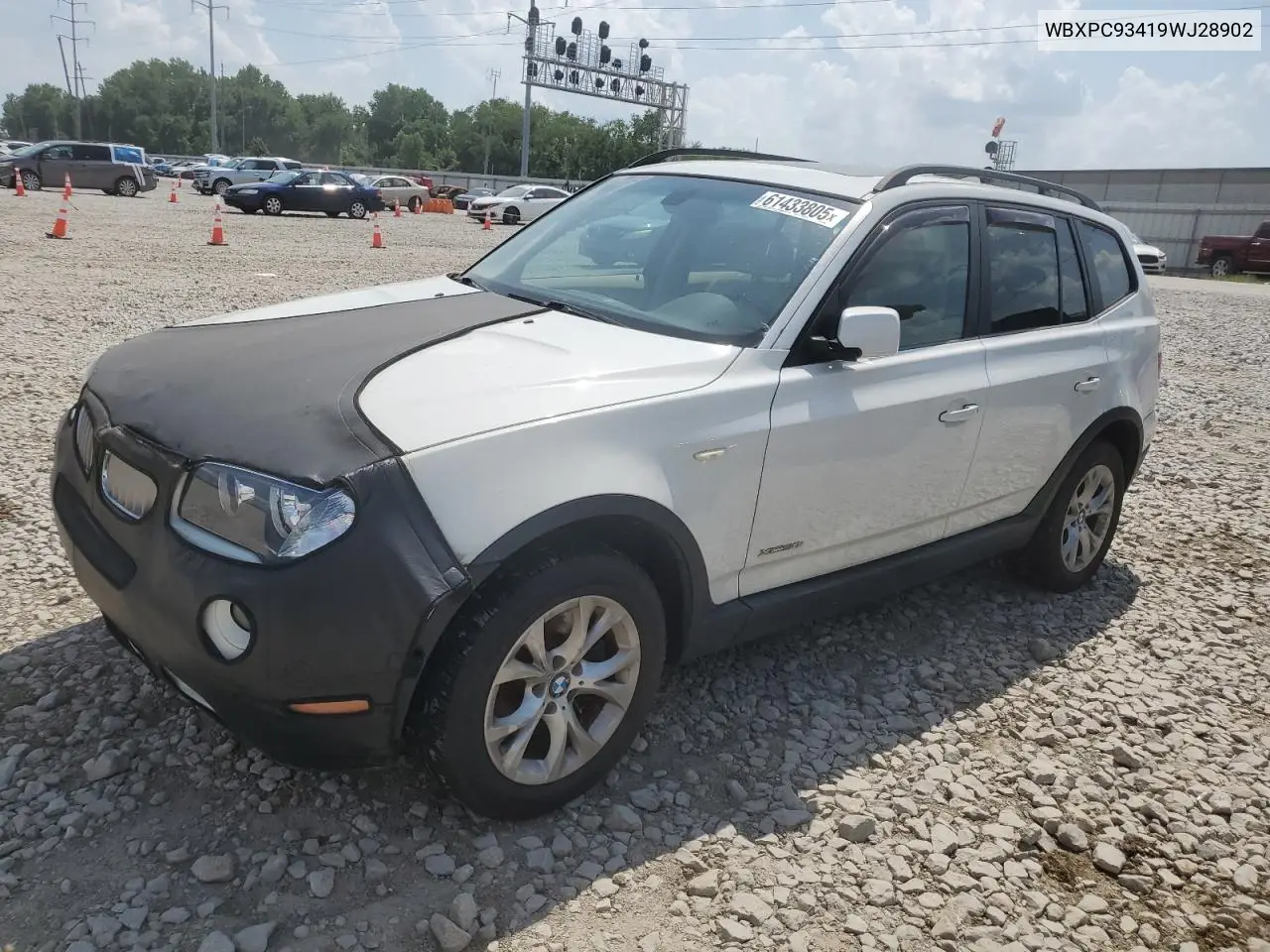 2009 BMW X3 xDrive30I VIN: WBXPC93419WJ28902 Lot: 61433805