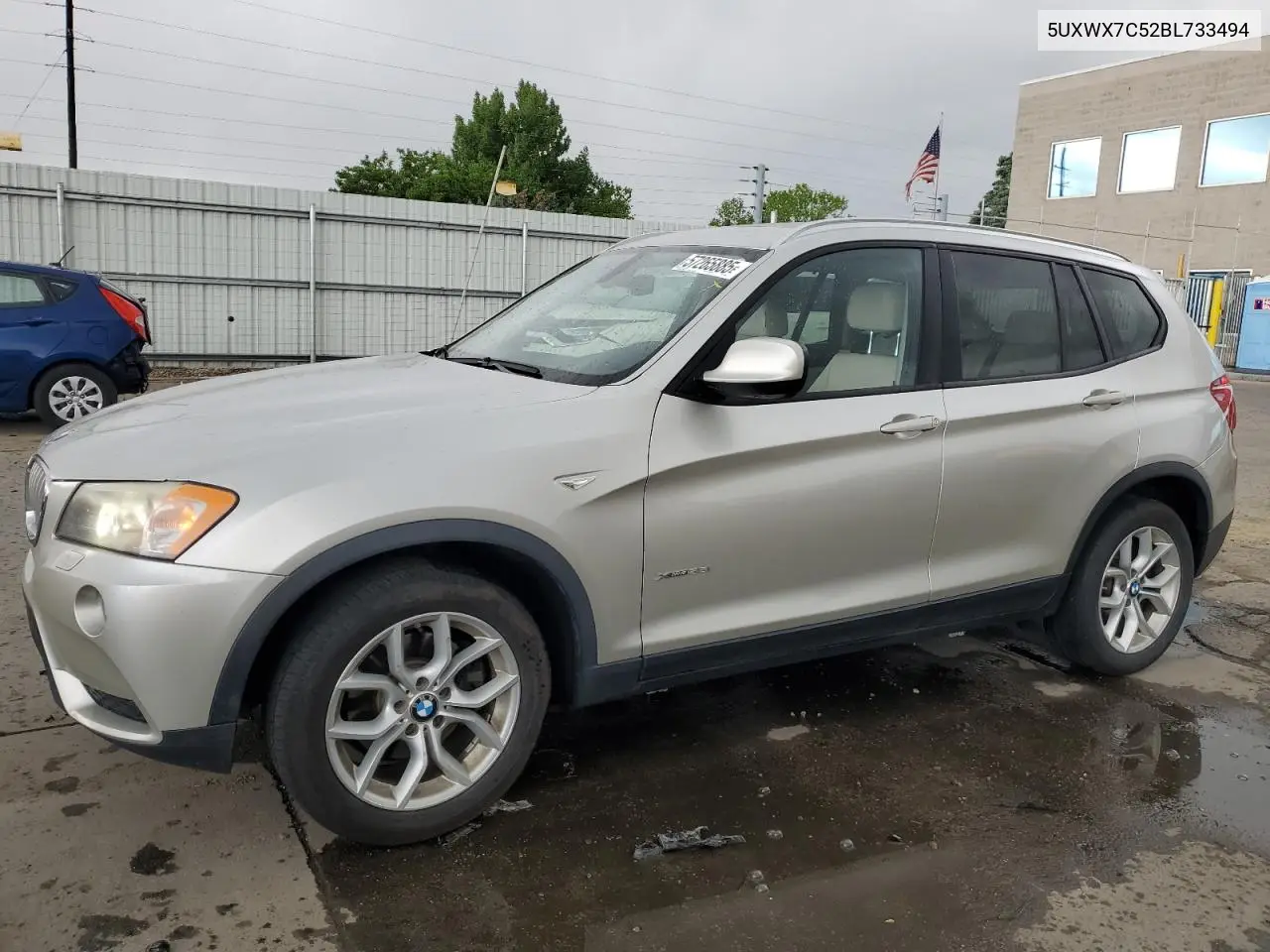 2011 BMW X3 xDrive35I VIN: 5UXWX7C52BL733494 Lot: 57265885