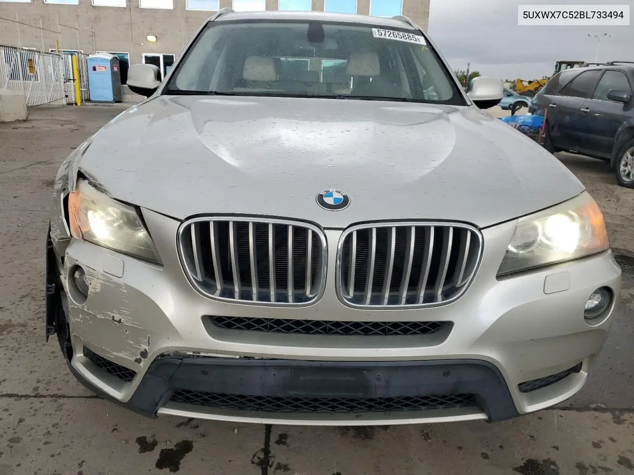 2011 BMW X3 xDrive35I VIN: 5UXWX7C52BL733494 Lot: 57265885