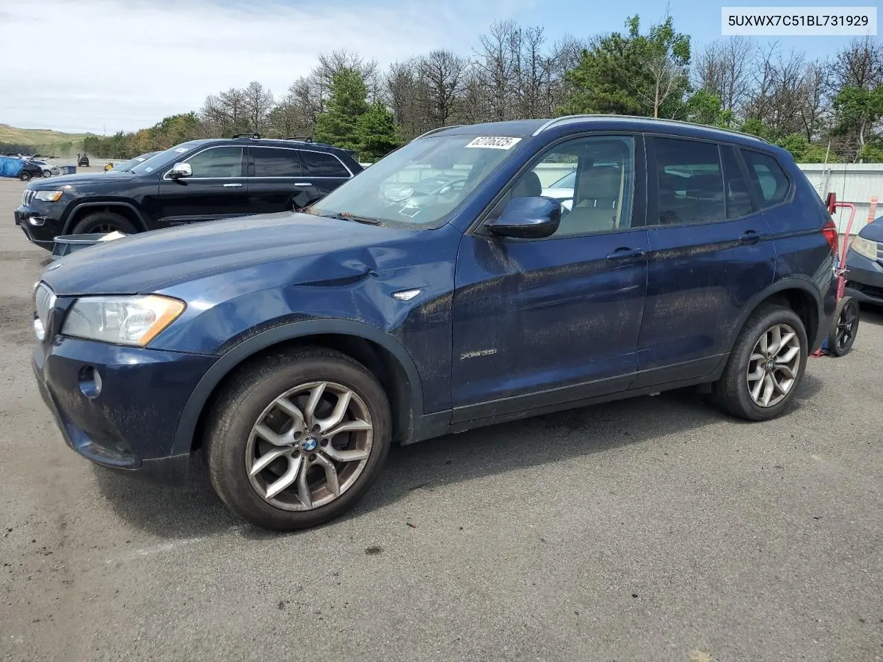 2011 BMW X3 xDrive35I VIN: 5UXWX7C51BL731929 Lot: 62706325