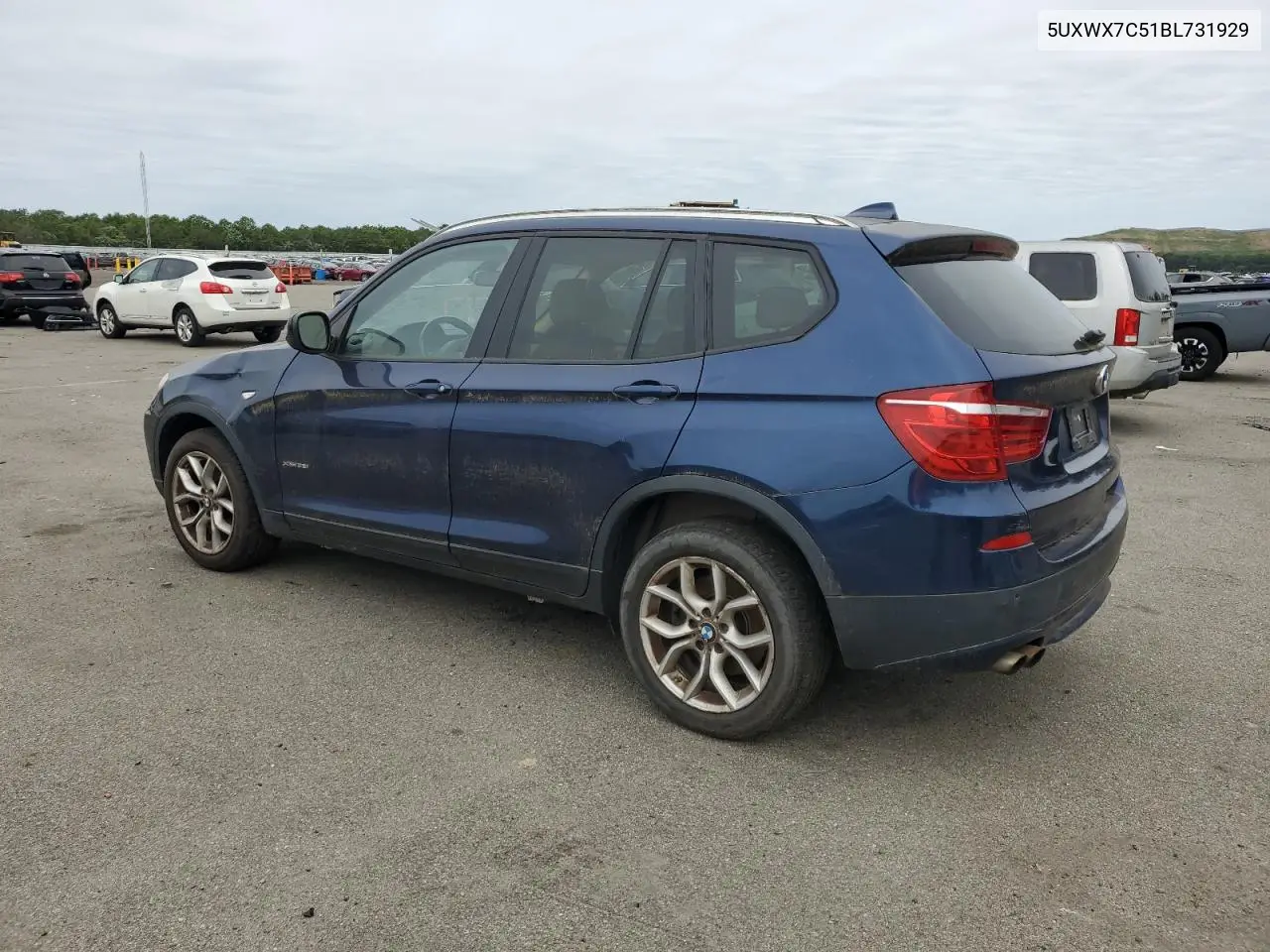 2011 BMW X3 xDrive35I VIN: 5UXWX7C51BL731929 Lot: 62706325