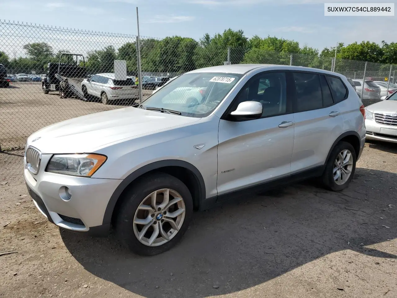 2012 BMW X3 xDrive35I VIN: 5UXWX7C54CL889442 Lot: 62878715