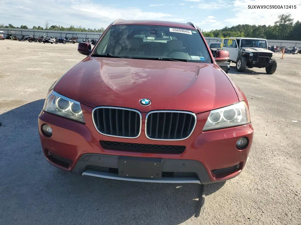 2013 BMW X3 xDrive28I VIN: 5UXWX9C59D0A12415 Lot: 55899045