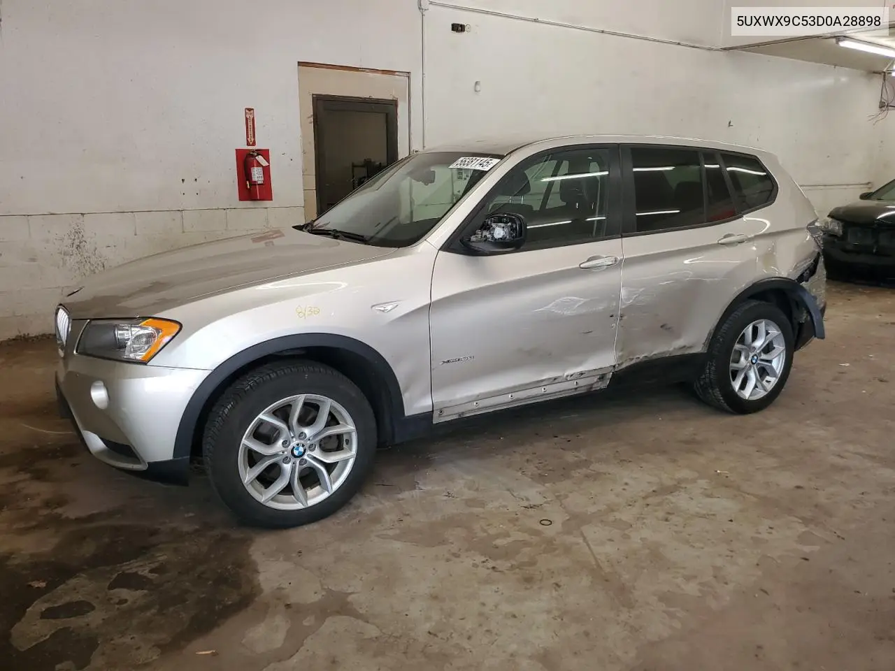 2013 BMW X3 xDrive28I VIN: 5UXWX9C53D0A28898 Lot: 56381145