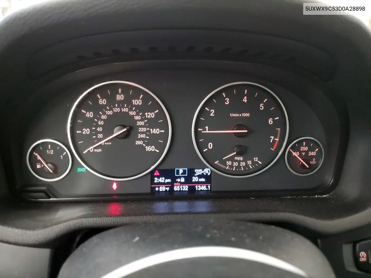 2013 BMW X3 xDrive28I VIN: 5UXWX9C53D0A28898 Lot: 56381145