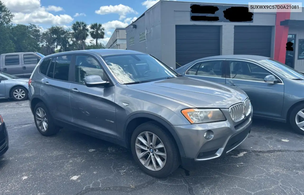 2013 BMW X3 xDrive28I VIN: 5UXWX9C57D0A21081 Lot: 57293265