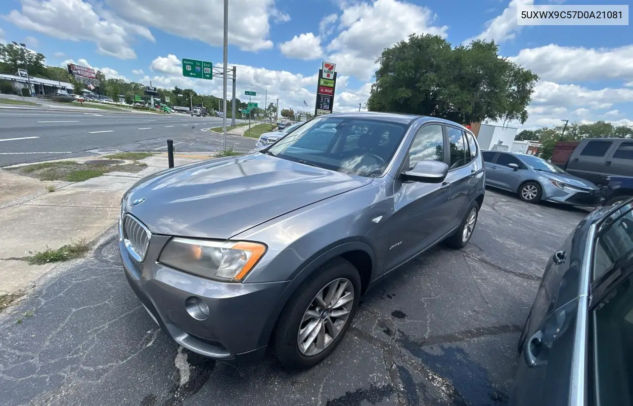 2013 BMW X3 xDrive28I VIN: 5UXWX9C57D0A21081 Lot: 57293265