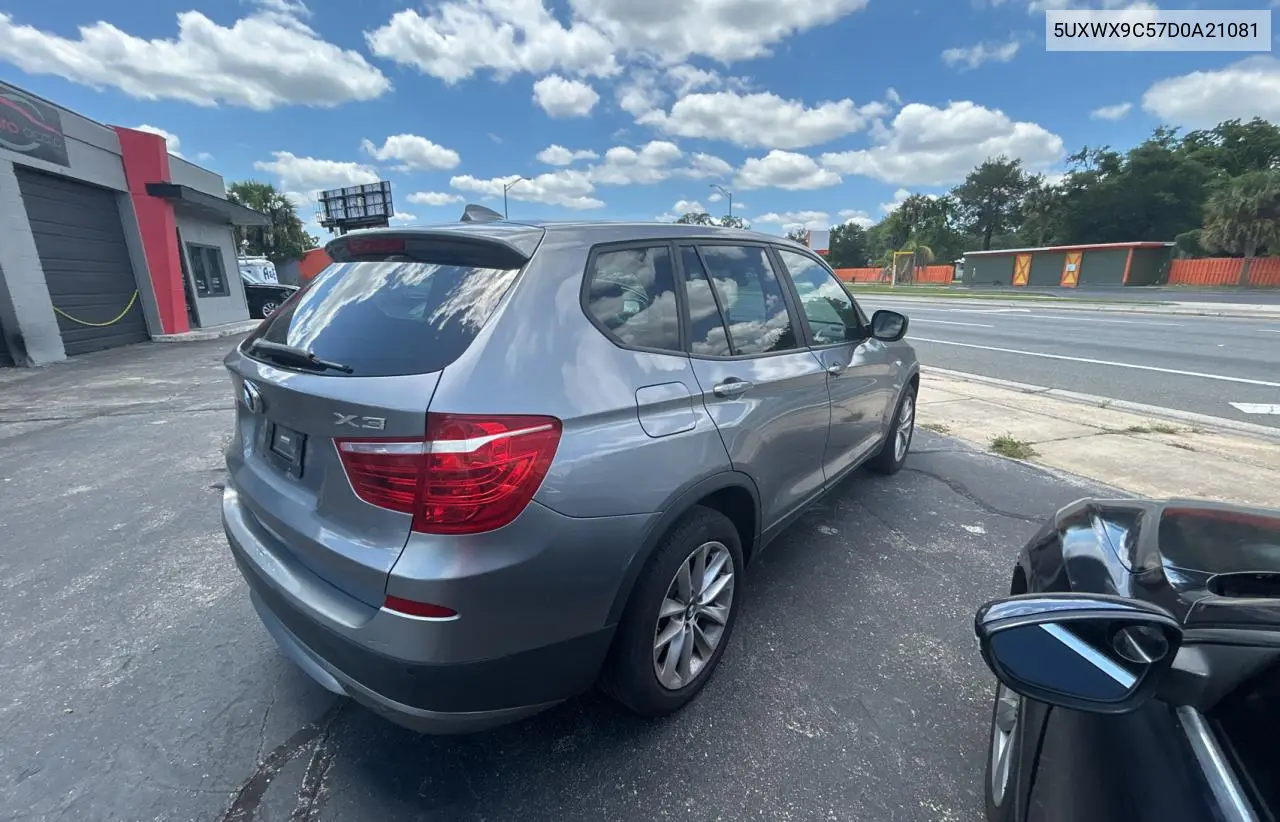 2013 BMW X3 xDrive28I VIN: 5UXWX9C57D0A21081 Lot: 57293265