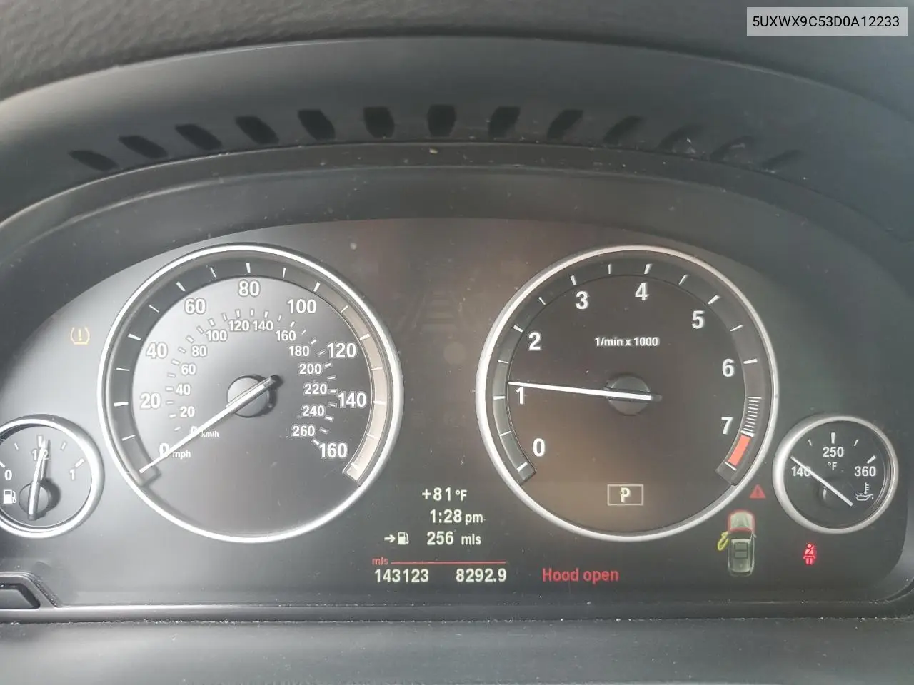 2013 BMW X3 xDrive28I VIN: 5UXWX9C53D0A12233 Lot: 63038925