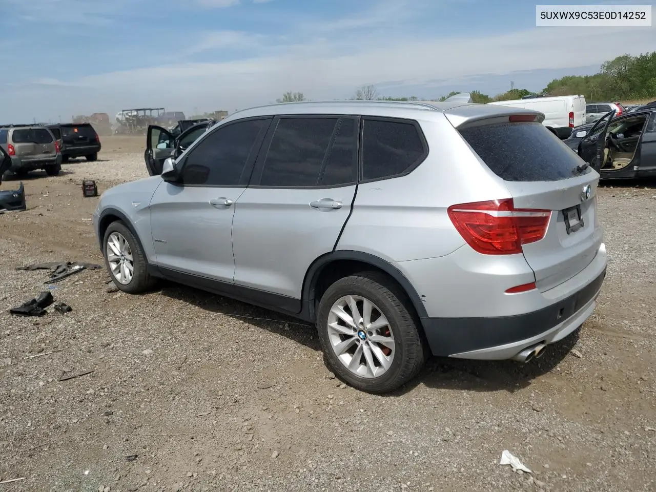 2014 BMW X3 xDrive28I VIN: 5UXWX9C53E0D14252 Lot: 55765575