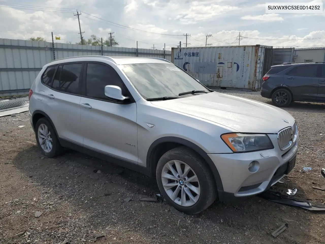 2014 BMW X3 xDrive28I VIN: 5UXWX9C53E0D14252 Lot: 55765575