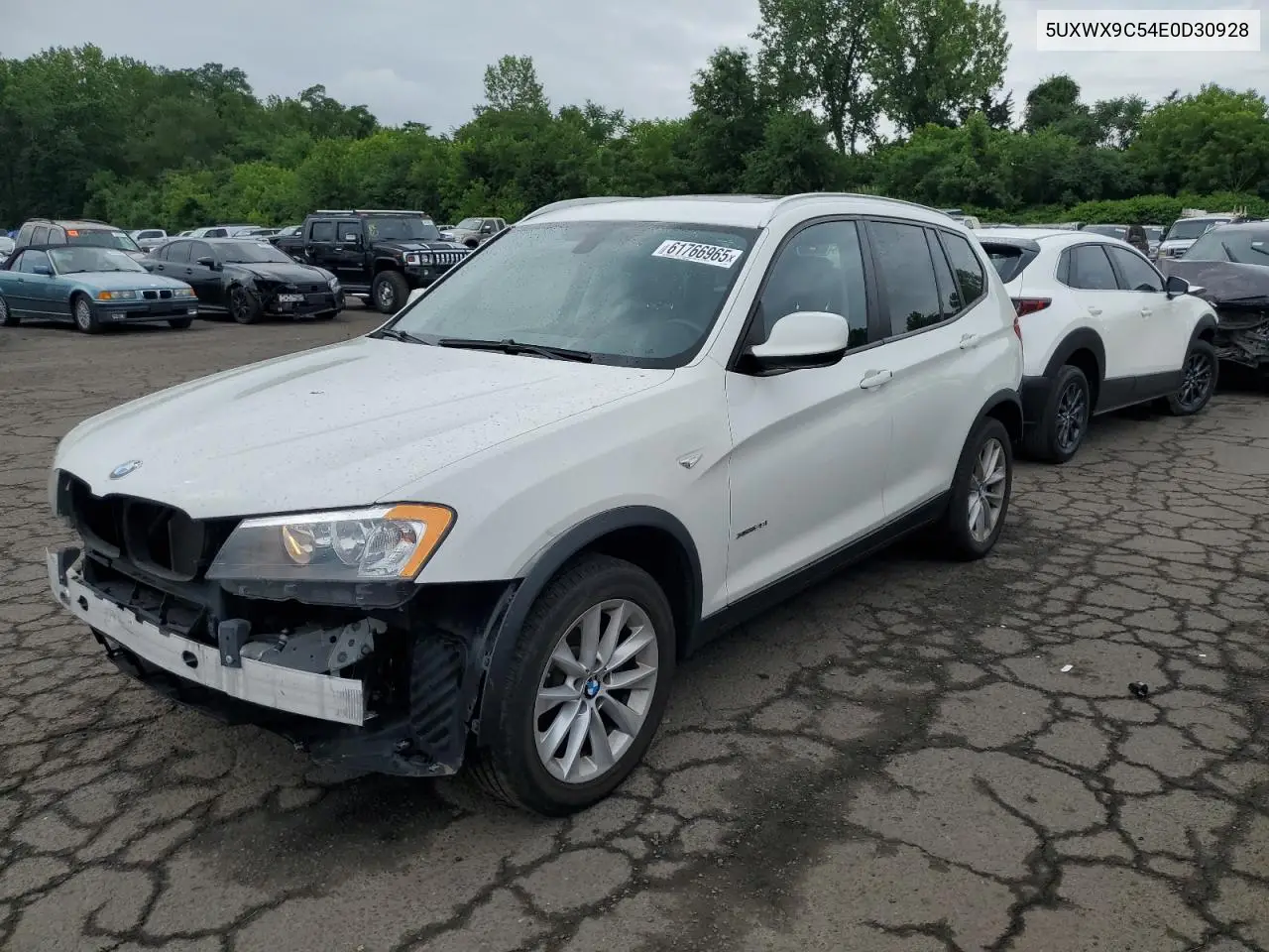 2014 BMW X3 xDrive28I VIN: 5UXWX9C54E0D30928 Lot: 61766965