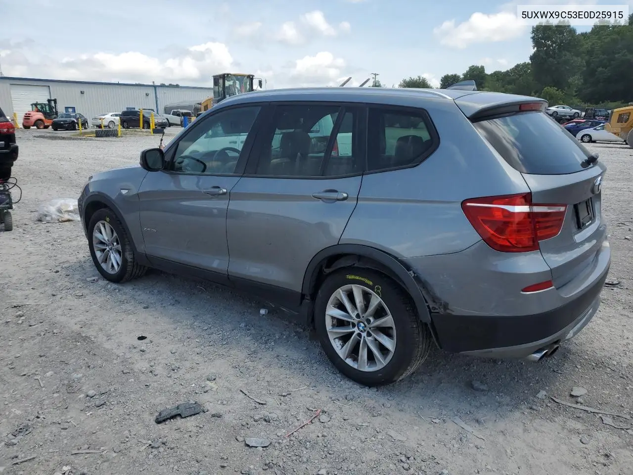 2014 BMW X3 xDrive28I VIN: 5UXWX9C53E0D25915 Lot: 62826535