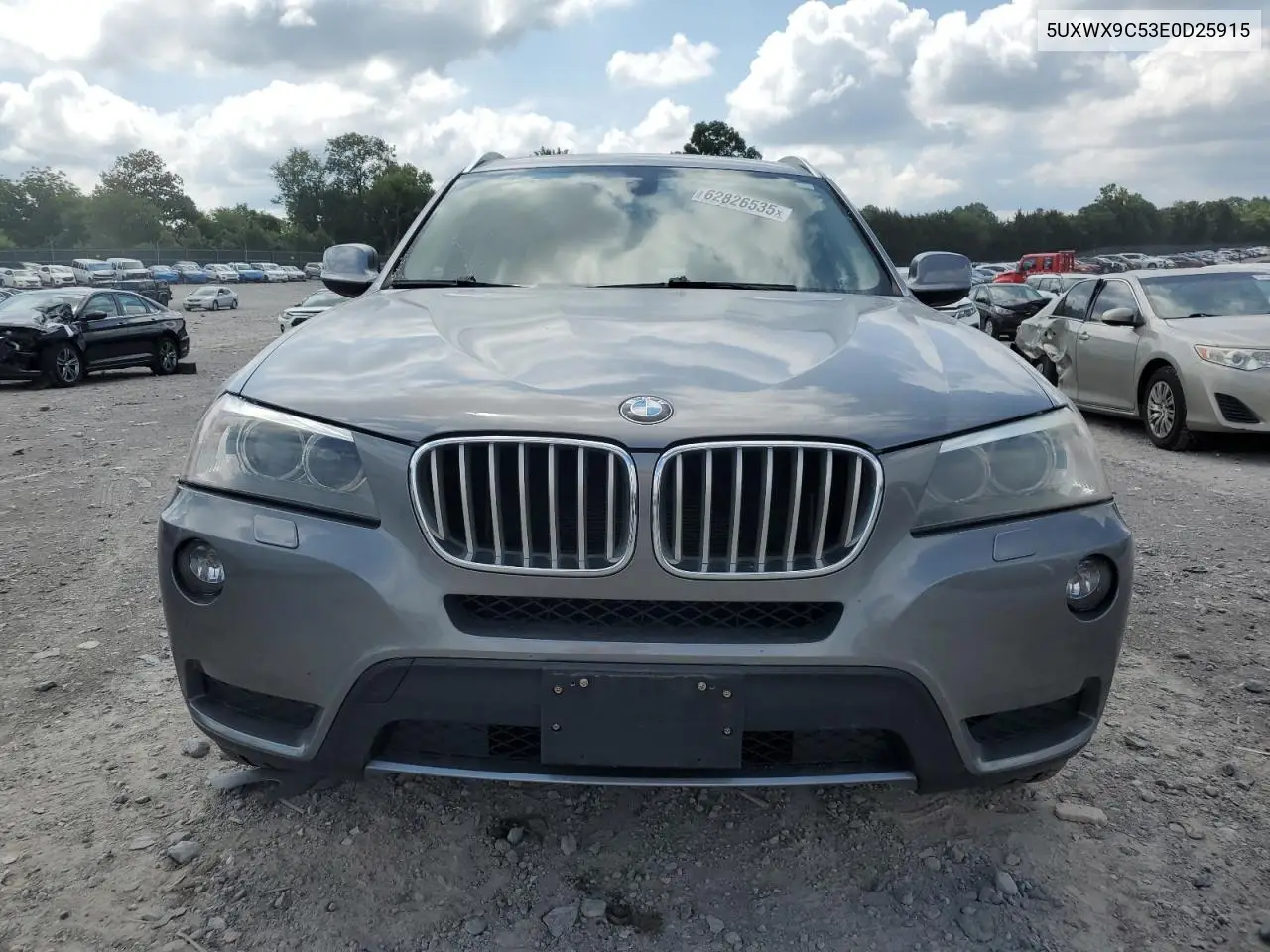 2014 BMW X3 xDrive28I VIN: 5UXWX9C53E0D25915 Lot: 62826535