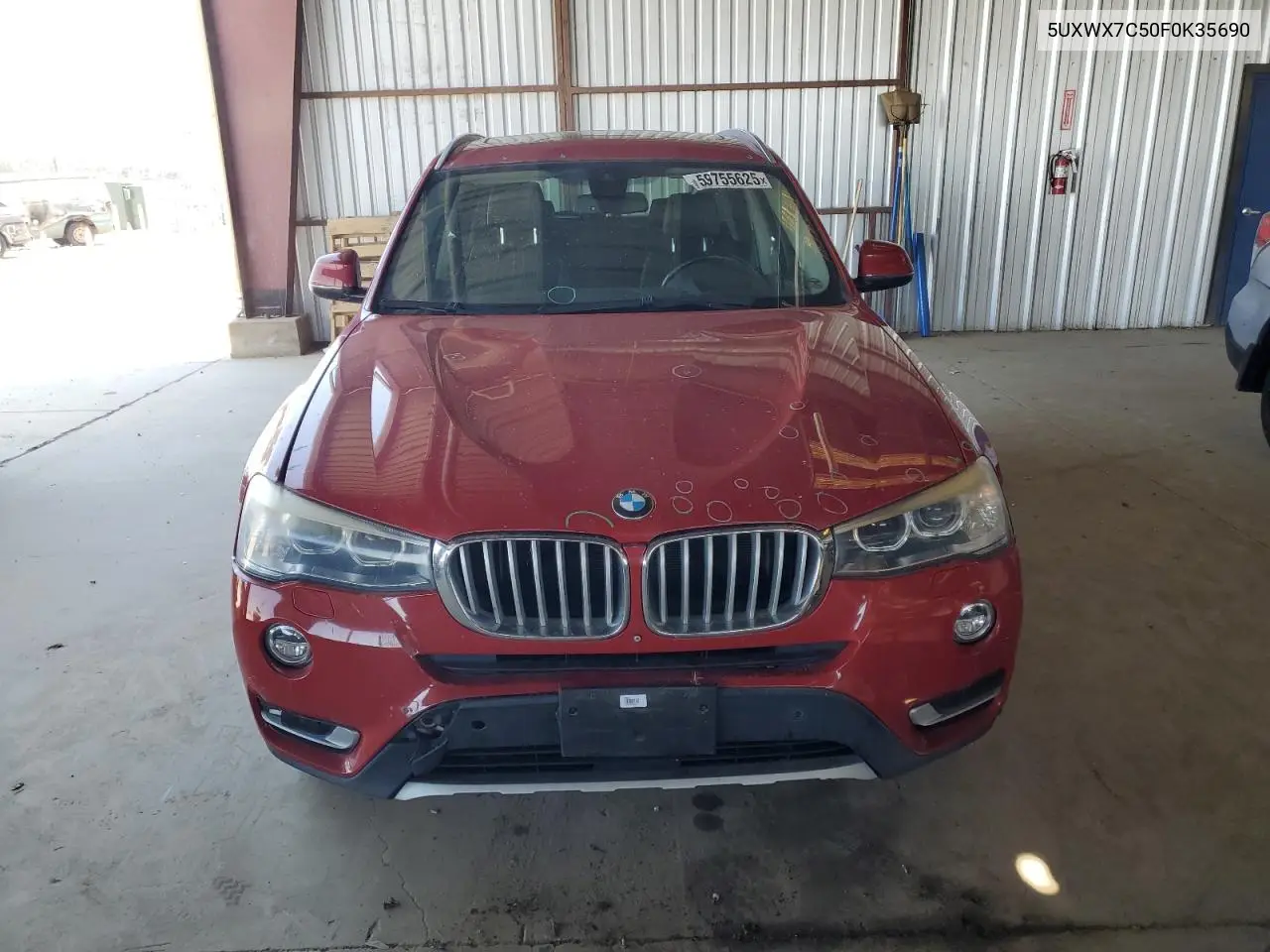 2015 BMW X3 xDrive35I VIN: 5UXWX7C50F0K35690 Lot: 59755625