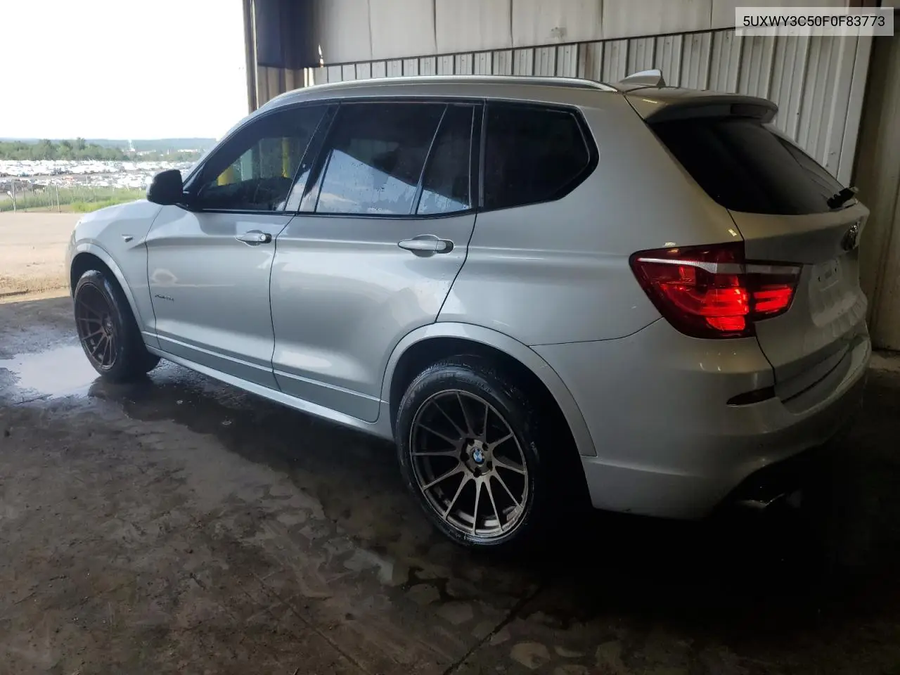 2015 BMW X3 xDrive28D VIN: 5UXWY3C50F0F83773 Lot: 60860975