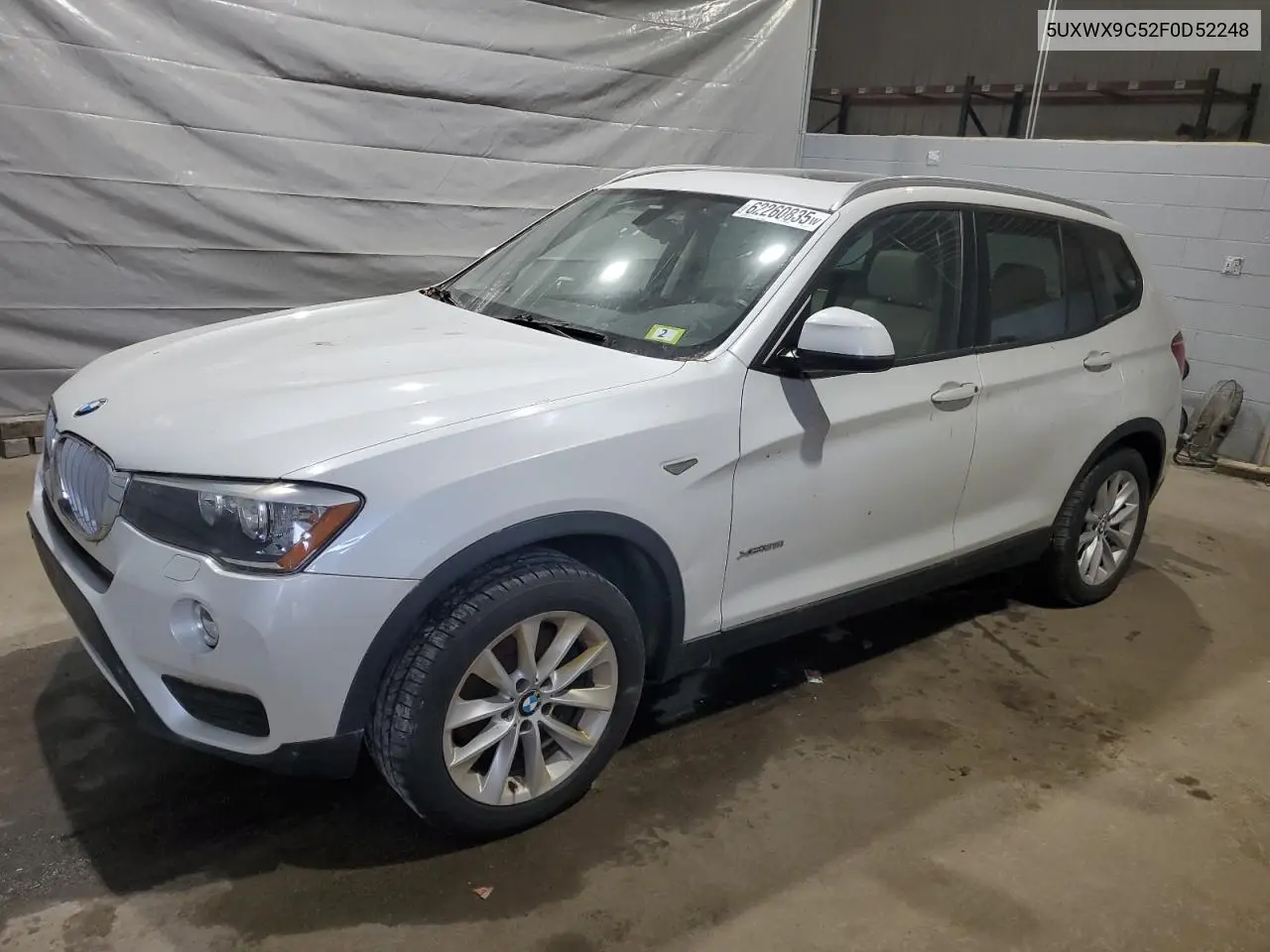 2015 BMW X3 xDrive28I VIN: 5UXWX9C52F0D52248 Lot: 62260835