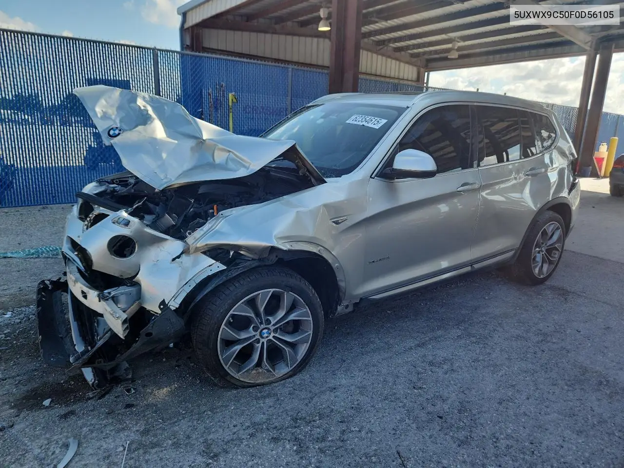 2015 BMW X3 xDrive28I VIN: 5UXWX9C50F0D56105 Lot: 62354615