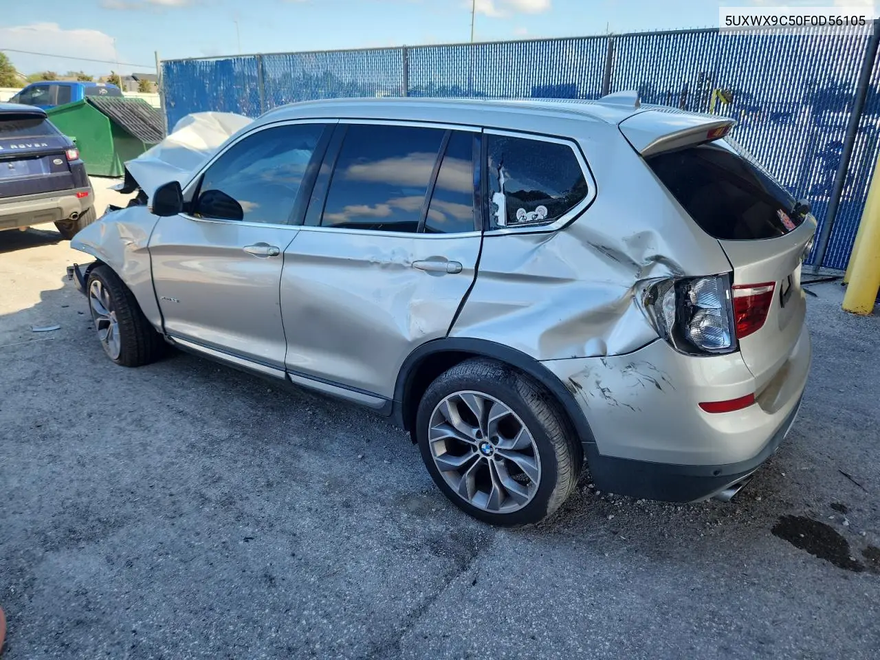 2015 BMW X3 xDrive28I VIN: 5UXWX9C50F0D56105 Lot: 62354615