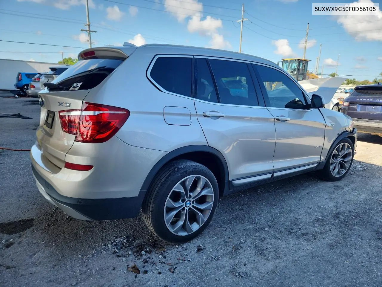 2015 BMW X3 xDrive28I VIN: 5UXWX9C50F0D56105 Lot: 62354615
