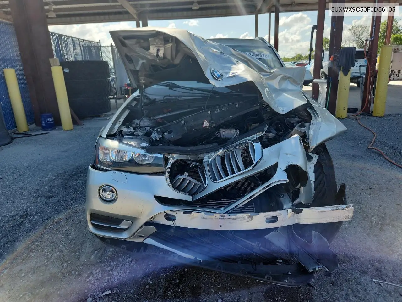 2015 BMW X3 xDrive28I VIN: 5UXWX9C50F0D56105 Lot: 62354615