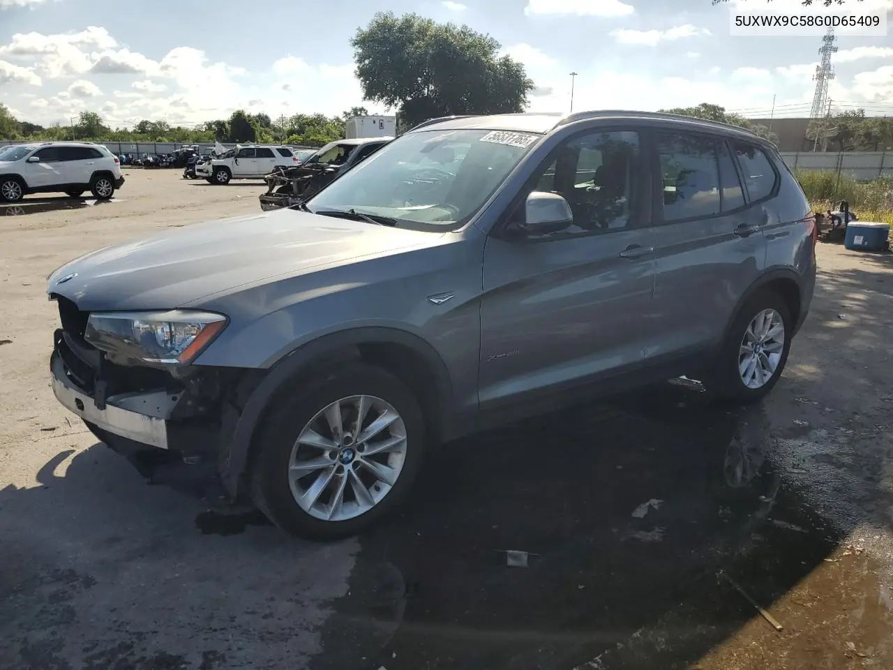 2016 BMW X3 xDrive28I VIN: 5UXWX9C58G0D65409 Lot: 56531765