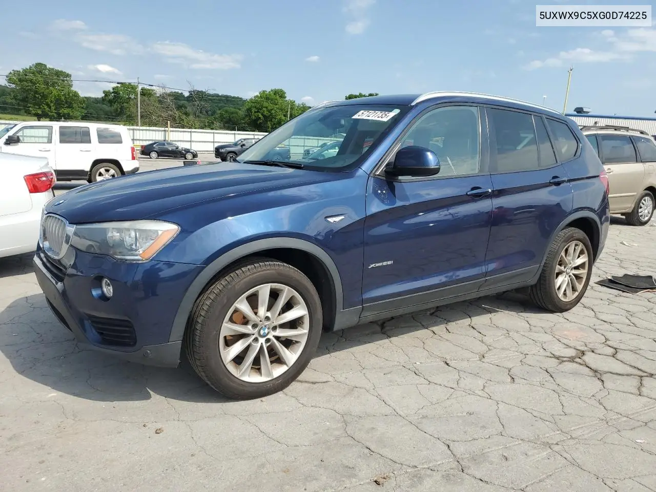 2016 BMW X3 xDrive28I VIN: 5UXWX9C5XG0D74225 Lot: 57121735