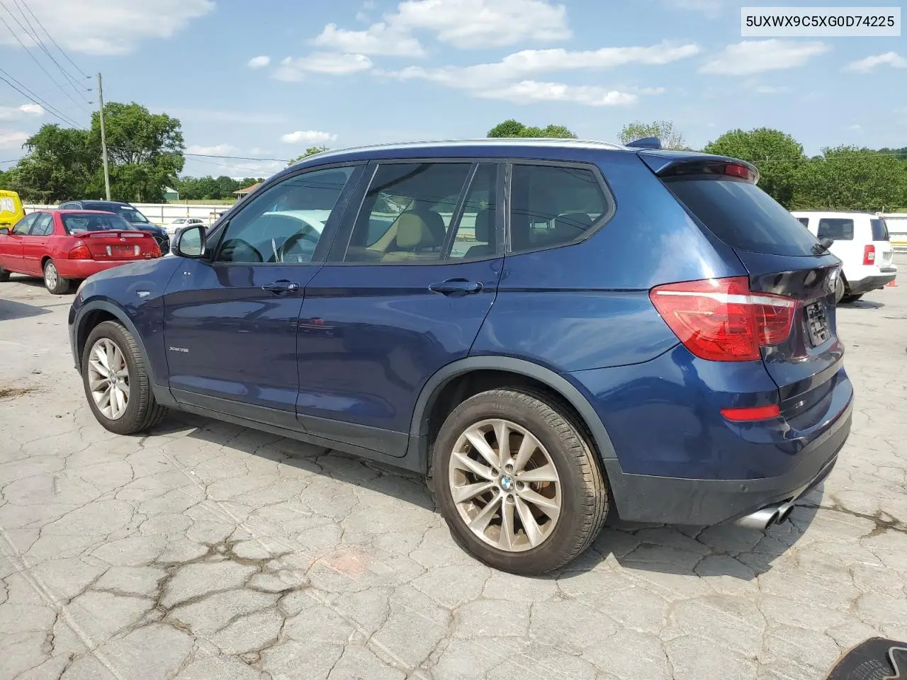 2016 BMW X3 xDrive28I VIN: 5UXWX9C5XG0D74225 Lot: 57121735