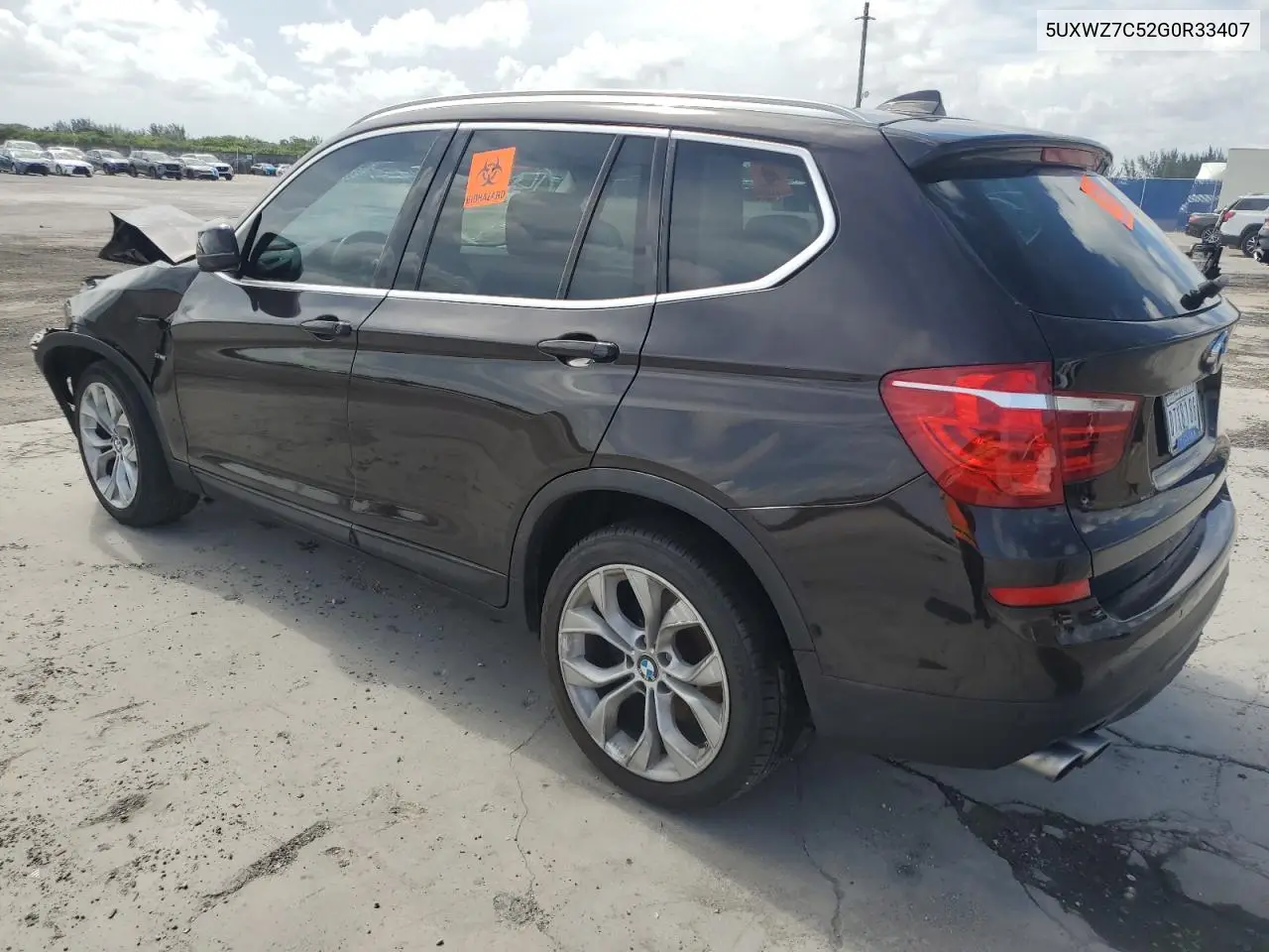 2016 BMW X3 Sdrive28I VIN: 5UXWZ7C52G0R33407 Lot: 60916055