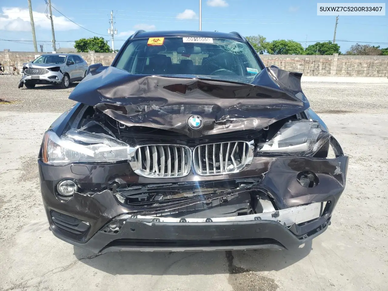 2016 BMW X3 Sdrive28I VIN: 5UXWZ7C52G0R33407 Lot: 60916055