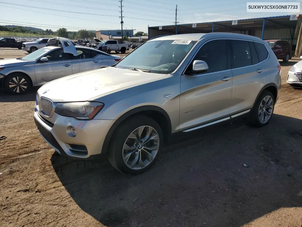 2016 BMW X3 xDrive28D VIN: 5UXWY3C5XG0N87733 Lot: 62241965